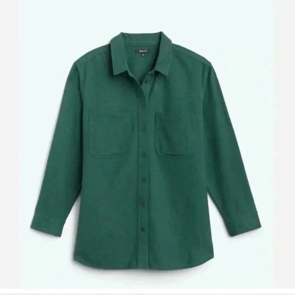 Madewell Flannel Oversized Ex-Boyfriend Swing Shirt Size Small - Picture 1 of 10